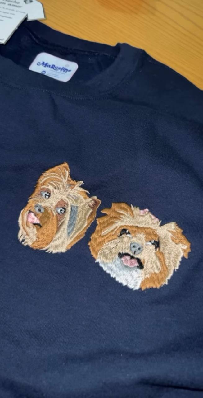 Pet 2 faces - Bordado