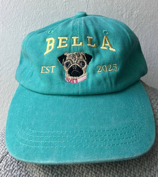 University Pet Cap - Bordado