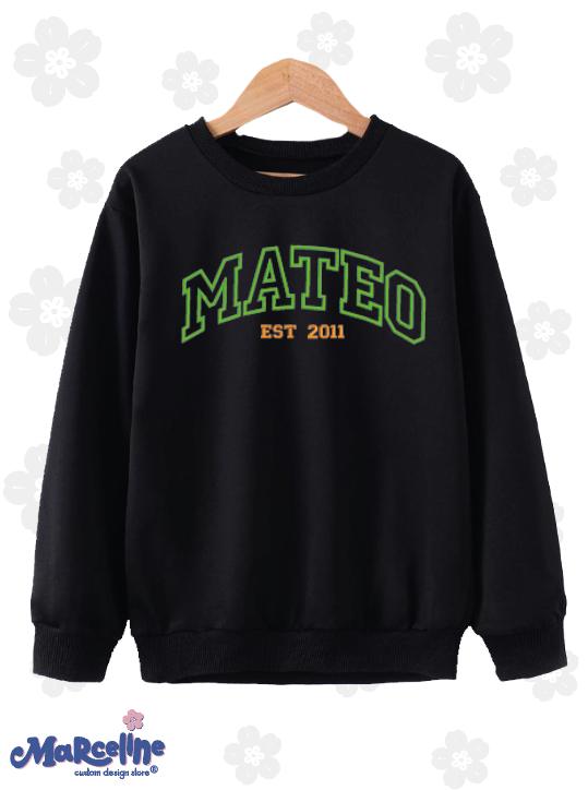 Date & Name - Bordado