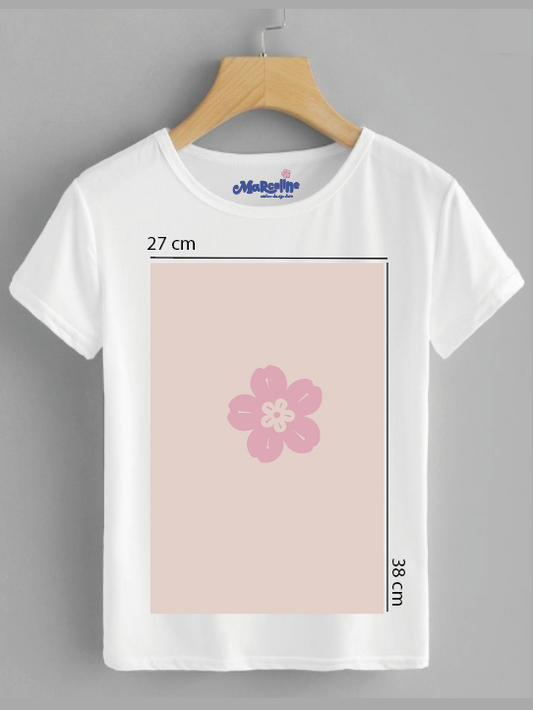 Playera personalizada con un estampado tamaño 38 cm x 27 cm máximo