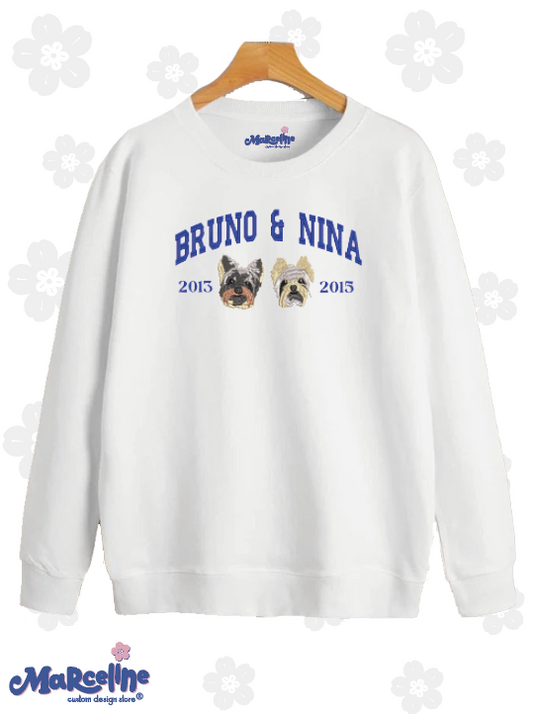 University Pet 2 faces - Bordado