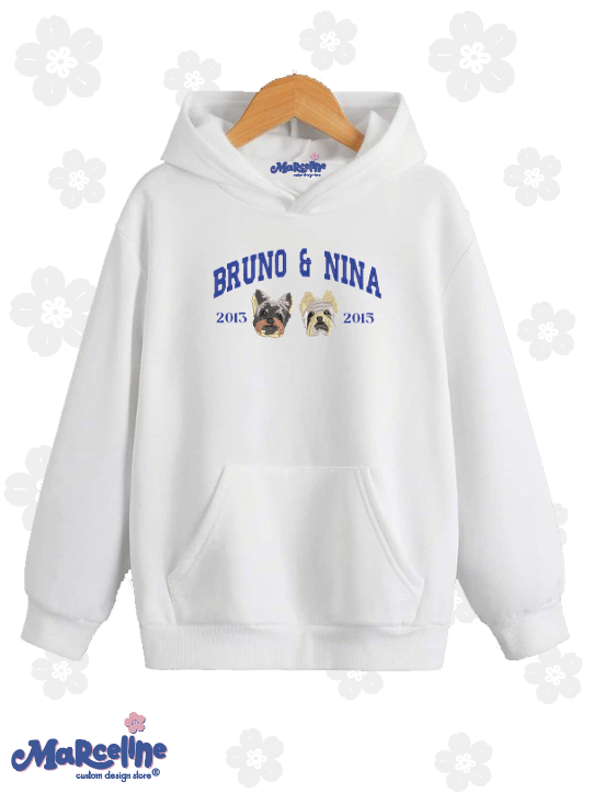 University Pet 2 faces - Bordado