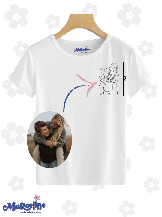 Silueta pareja - Bordado