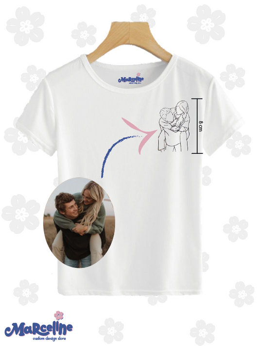 Silueta pareja - Bordado